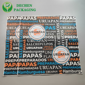 Forros de Papel Personalizados para Cestas de Grado Alimenticio Antigrasa, Impresión por una Cara para Pastel y Pizza, Papel Antiadherente con Impresión de Inyección de Tinta - Product Image 5