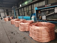 Cable de Cobre Libre de Oxígeno 99.9% de Alta Conductividad, Cable Eléctrico de PVC para la Fabricación de Cables de Transformadores y Motores Industriales
