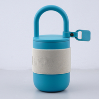 Bouteille d'eau portable en acier inoxydable à double paroi BEAR 304 avec support, 350 ml 430 ml, tasse à café isolée sous vide pour les voyages et le bureau