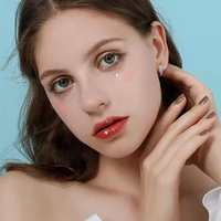 Perhiasan Perak Sterling S925 Grosir Anting Balerina Kristal Austria Hadiah Sempurna untuk Pertunjukan Balet