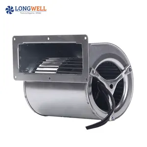 133 mm diameter DC 24V 48V High pressure dual inlet forward curved blower fan 500 cfm