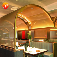 Paravent décoratif en acier inoxydable personnalisé H6061, séparateur de pièce en métal pour restaurant, écran pour hôtel, café, décoration intérieure