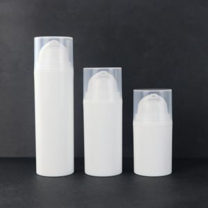 15ml 30 50 weiße leere runde Kosmetik verpackungs flasche aus PP-Kunststoff mit <span class=keywords><strong>Airless</strong></span>-Pumpe für Gesichts creme und Lotion - Product Image 2