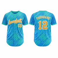Maillot de baseball court imprimé sur mesure grande taille, entièrement boutonné, coupe haute, uniforme d'équipe, tailles XS à 6XL, vente en gros, fournisseur OEM, commandes en gros