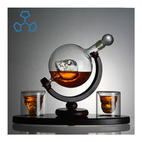 Carafe à vin en verre borosilicate transparent, soufflée à la main, design spécial, personnalisée, créative, en forme de globe