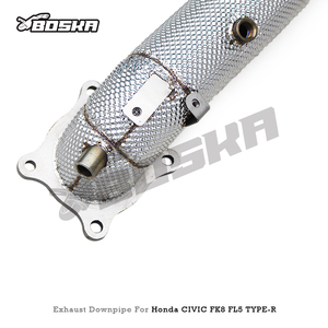 Downpipe Turbo Personalizzato per <span class=keywords><strong>Honda</strong></span> CIVIC <span class=keywords><strong>Type</strong></span> <span class=keywords><strong>R</strong></span>/<span class=keywords><strong>Type</strong></span>-<span class=keywords><strong>R</strong></span> FK8 FL5 2.0T 2015-2023, Tubi di Scarico Dritti Disponibili in Stock - Product Image 6