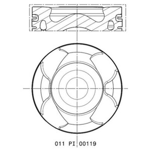 Segment de piston moteur neuf OEM OE 55577552 625083 8773466 011PI00120000 pour Mercedes-Benz 1.6L Essence LYS Motors - Product Image 2