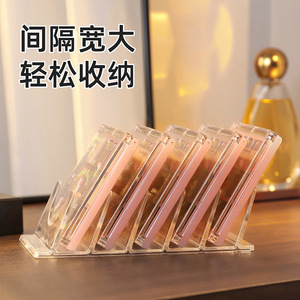 Transparent <b>Makeup</b> Organizer Stand With Dividers For Eyeshadow Powder Compacts Cosmetic Display Rack Dressing <b>Table</b> Storage - Product Image 4