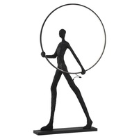 Lampe sur pied créative en forme de statue humanoïde, centre de table, ornement d'art abstrait, minimaliste moderne, en résine, LED E27, haute luminosité, pour hôtel