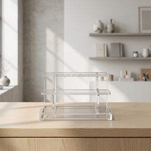 Exhibidor Acrílico de 3 Niveles para Joyería, Perfumes y Artículos de Boutique, Resistente al Amarilleamiento, con Estantes Transparentes - Product Image 5