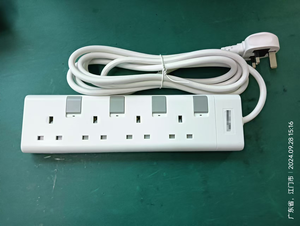 3/4/5 Băng nhóm Ổ cắm điện với 1-usb A + Loại C Cổng sạc màu trắng/đen Màu Anh tiêu chuẩn mở rộng ổ cắm - Product Image 2