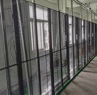 Écran LED à grille haute transparence, extérieur, étanche, écran LED en maille transparente