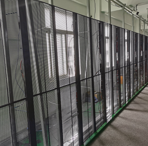 High Transparency LED Grille Screen Outdoor Waterproof Transparent LED Mesh Screen - Product Image 3