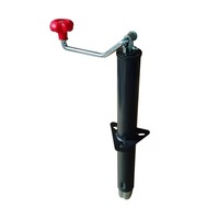 Cric carré manuel 2000 LBS en acier inoxydable antirouille, réglable en hauteur, pour remorques de camping-cars et bateaux
