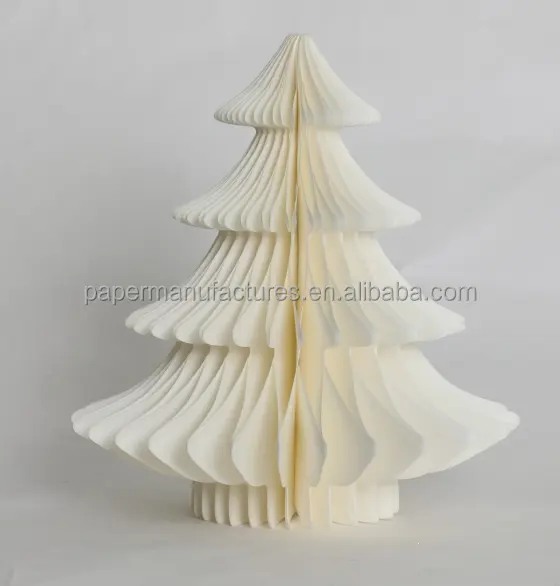 Reciclar papel de panal adornos de árbol de Navidad con imanes árbol de Navidad decoración de Navidad