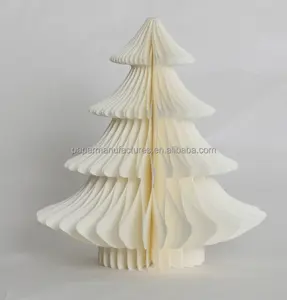 回收蜂窝纸圣诞树装饰品与磁铁圣诞树圣诞装饰