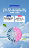 Nettoyant pour toilettes l'odeur des roses Nettoyant pour toilettes bicolore Déodorant pour toilettes Version concentrée