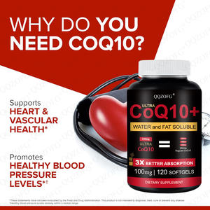 Capsules de coenzyme Q10 de haute qualité 400 mg OEM/ODM, complément alimentaire pour la santé cardiaque avec PQQ et L-Carnitine - Product Image 2