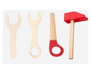Juguete de Madera, Caja de Herramientas de Madera para Niños, Simulación de Tornillos y Tuercas, Desmontaje, Rompecabezas de Construcción, Juguete de Herramientas de Reparación para Bebés - Product Image 5