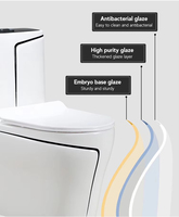 Toilettes de couleur blanche Factory Gold Line Nettoyage facile et peu encombrant Cuvette de toilette S-trap de conception spéciale en gros
