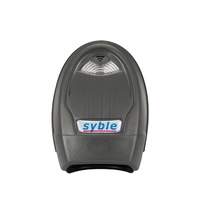 1D pemindai kode batang sensor otomatis, pembaca kode batang kode Laser dengan dudukan bebas genggam