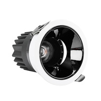 Projecteurs LED COB encastrés anti-éblouissement à CRI élevé 220V pour hôtels, villas et usage domestique, en aluminium, design moderne et minimaliste