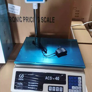 Balance de précision commerciale ACS-40 avec affichage numérique LED, garantie 1 an, design de bras en forme de lettre Scarlet pour légumes - Product Image 2