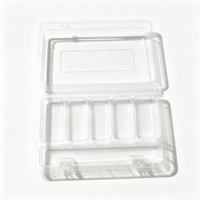 Boîtes en plastique transparentes personnalisables, sûres pour les animaux de compagnie, jetables, recyclables, pour emballages alimentaires avec couvercles, pour sucettes glacées Tanghulu et brochettes de fruits