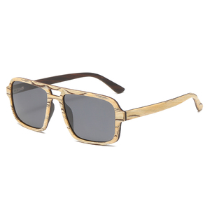 Gafas de Sol Unisex de Madera de Ébano con Logotipo Personalizado, Polarizadas TAC UV400, Venta al Por Mayor - Product Image 6
