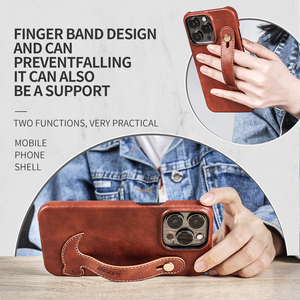 Étui en cuir PU avec Bracelet de support pour téléphone portable, coque pour Iphone 12, 13, 14 Pro Max - Product Image 6