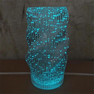 <span class=keywords><strong>Vaso</strong></span> in Vetro Luminoso con Motivo a Spirale, Design Moderno e Minimalista per Fiori Idroponici e Piante Verdi, Decorazione da Scrivania - Product Image 3
