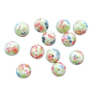 Usine 2024 nouveautés en gros rond à mâcher sans Bpa perles de Silicone bébé anneau de dentition de qualité alimentaire léopard Silicone perles dentition - Product Image 1