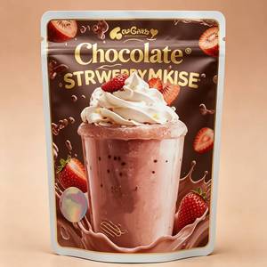 Wholesale Sticker Mylar Bags <strong>Starburst</strong> - Milk Tea &amp; Boba Themed High Barrier Pouch for Edible - Product Image 4