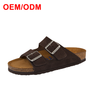 OEM para <span class=keywords><strong>Arizona</strong></span>, <span class=keywords><strong>EVA</strong></span> para Pantuflas, Base de Corcho, Parte Superior de Piel de Vaca, Suelas Antideslizantes, Birkenstock Estándar Cómodas y Modernas de Primavera - Product Image 2