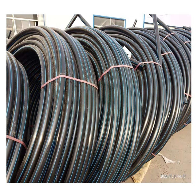 SDR33 PN5 High Density Polyethylene Pipe 63mm 75mm 90mm Pe100 Pipe Hdpe Pipe for Water Supply