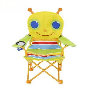 <span class=keywords><strong>Chaise</strong></span> pliante pour enfants à motif d'ours de dessin animé très attrayante, mobilier d'extérieur, siège auto portable avec dossier, sans matériau - Product Image 1