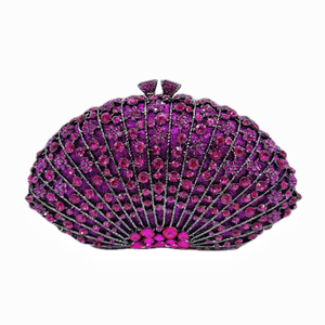 Haute qualité élégant exquis en forme d'éventail dames soirée pochette Banquet chaîne <span class=keywords><strong>sac</strong></span> à <span class=keywords><strong>bandoulière</strong></span> - Product Image 6