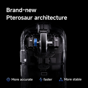 Souris de jeu MCHOSE, filaire/2,4 GHz/tri-mode Esports, longue durée de vie de la batterie, PAW3395, design fin, souris sans fil A5V3 - Product Image 4