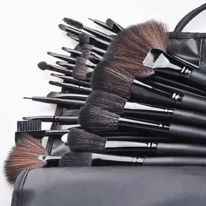 Best Selling 32pcs Private Label Professional Vegan Wood Handle Make Up Beauty Cosmetic Makeup Brush Set