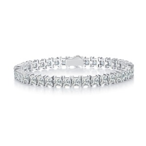 Bracelet tennis en moissanite pour femme, idéal pour mariage, fête, anniversaire et usage quotidien – En promotion - Product Image 4