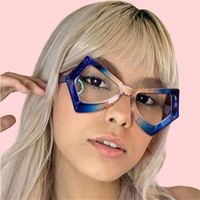 Lunettes de lecture anti-lumière bleue pour femmes, monture papillon à bordure complète, lunettes optiques de haute qualité