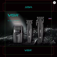 Tondeuse à cheveux professionnelle sans fil VGR V-640 S3, rasoir, 9000 tr/min, machine à couper les cheveux réglable pour hommes