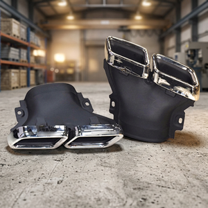 Puntas de escape cuádruples de acero inoxidable 304 para Mercedes Clase E W213, actualización estilo E63 AMG, tubo de escape para E200 E300 - Product Image 6