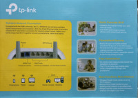 Routeur sans fil TP-Link TL-WR841N TPLINK, double antenne, 300 Mbps, version anglaise, pour maison intelligente, ONU