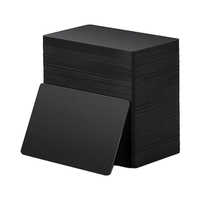 Cartes NFC vierges en PVC noir Puce de contrôle d'accès programmable numérique 888 octets de mémoire Compatible NFC Enabled Smart Phone