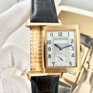 <span class=keywords><strong>Orologio</strong></span> <span class=keywords><strong>da</strong></span> <span class=keywords><strong>Polso</strong></span> di Lusso Serie Classica Flip, Cassa in Acciaio Inossidabile, Movimento <span class=keywords><strong>al</strong></span> Quarzo, Cinturino in Vera Pelle, Personalizzazione Designer - Product Image 1