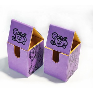 Scatole in Pelle per Mazzi di Carte, Contenitori per Carte da Gioco Collezionabili Compatibili con <span class=keywords><strong>Commander</strong></span> - Product Image 6