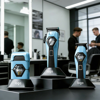 Tondeuses à cheveux durables avec station de charge puissante 13000 tr/min, kit de tondeuses multi-vitesses pour barbier