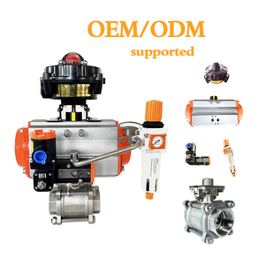 ボールバルブ1/2-8インチWCB/304/316自動空気圧ソフトシート内部スレッド制御ボールバルブ - Product Image 4