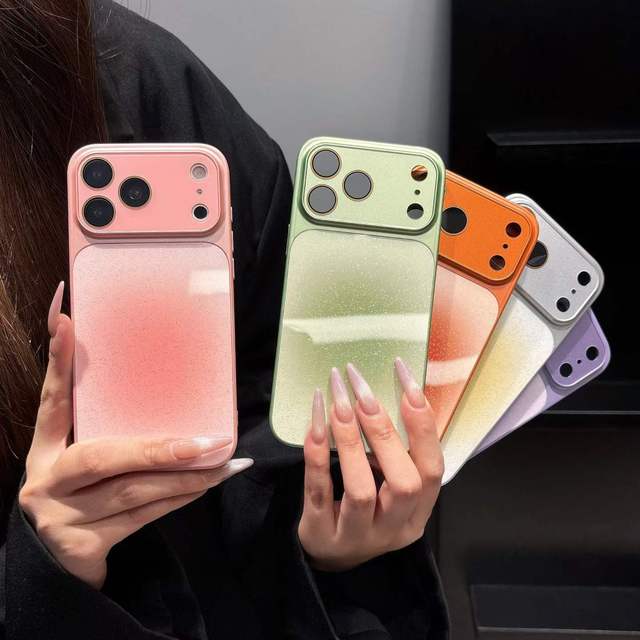 Luxury Design Bright Color Gradient Phone Case for IPhone 18 17 16/15/14/13/Pro Max Protective case Mobile Phone Spare Parts